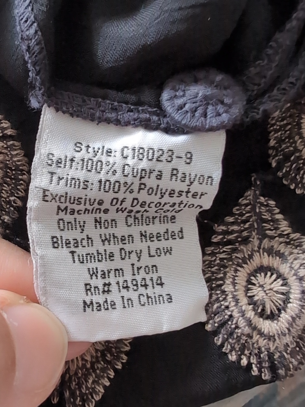 Johnny Was Zodea Blouse-Rio, Boho Pullover with Buttons - Picture 9 of 9